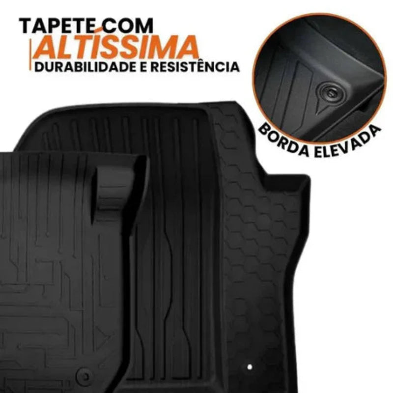 TAPETE BANDEJA 3D PREMIUM 5 PEÇAS INCLUSO PORTA MALAS
